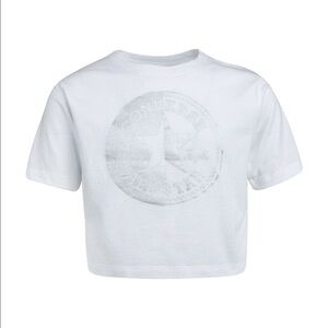 NWT Converse Cropped T-Shirt. Big girl size M, can fit a women size XS - S.